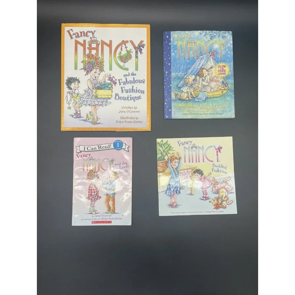 Fancy Nancy Books Lot of 4 Children’s Girls Jane O’Conner Hardback Paperback - Picture 1 of 10
